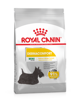 Корм Royal Canin для собак малых пород с чувствительной кожей Mini DermaComfort 26 4кг