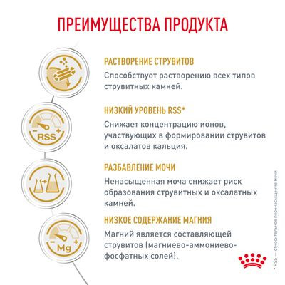 Ветеринарный корм Royal Canin для собак при мочекаменной болезни, струвиты, Urinary S/O LP 18 2 кг Ветеринарный корм Royal Canin для собак при мочекаменной болезни, струвиты, Urinary S/O LP 18 2 кг
