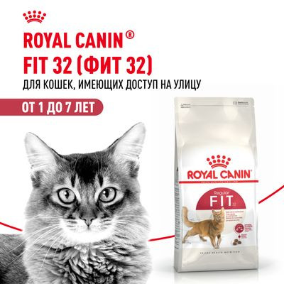 Корм Royal Canin для активных кошек (1-7 лет) Fit 32 200гр