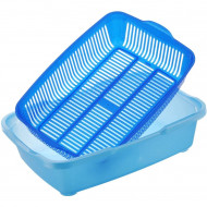 Туалет "Догуш" для кошек большой с сеткой