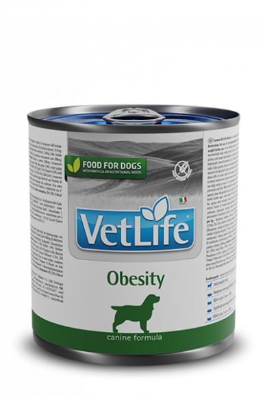 Ветеринарный влажный корм Farmina Vet Life Dog Obesity паштет для собак при ожирении 300гр