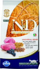 Корм Farmina N&D Low Grain Cat Lamb & Blueberry низкозерновой для кошек Ягненок с черникой 5кг