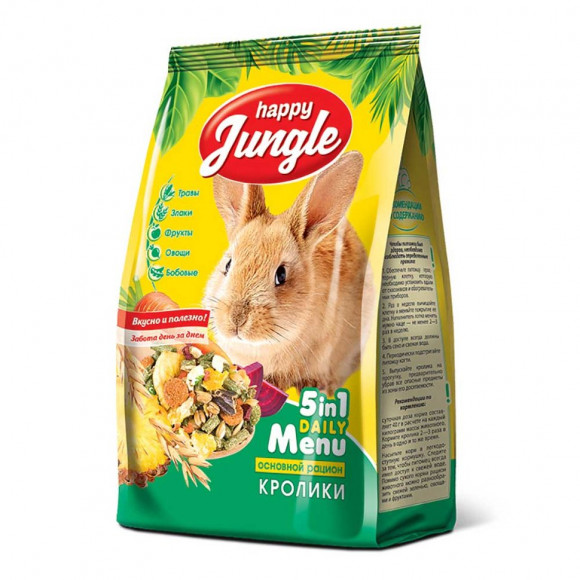Happy Jungle корм для кроликов HJ 400гр