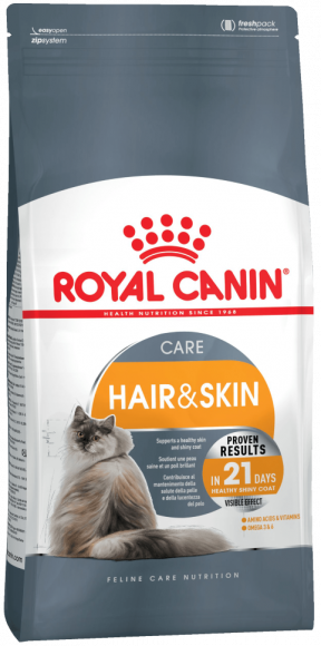 Корм Royal Canin для кошек для поддержания здоровья кожи и шерсти Hair&Skin 400 г Корм Royal Canin для кошек для поддержания здоровья кожи и шерсти Hair&Skin 400 г