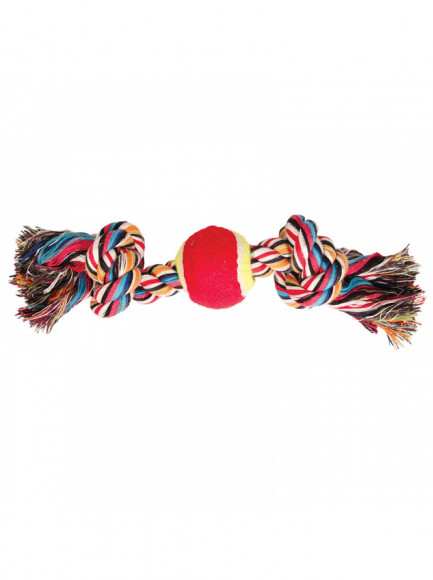 Игрушка для собак "Верёвка, 2 узла и мяч", d65/350мм, Triol