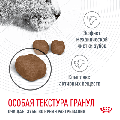 Корм Royal Canin для кошек для профилактики образования зубного налета и зубного камня Dental Care 1,5кг