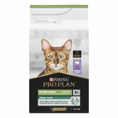 Корм Purina Pro Plan Sterilised RENAL PLUS для взрослых стерилизованных кошек для поддержания здоровья почек с индейкой, 1.5 кг