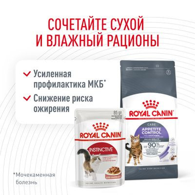 Корм Royal Canin для кошек для контроля выпрашивания корма Appetite Control care 2кг