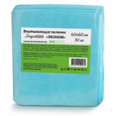 Пеленки впитывающие одноразовые Элара "Эконом" 60*60 30шт Пеленки впитывающие одноразовые Элара "Эконом" 60*60 30шт