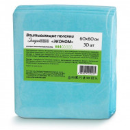 Пеленки впитывающие одноразовые Элара "Эконом" 60*60 30шт