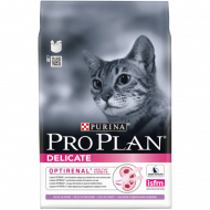 Корм Purina Pro Plan Delicate для кошек с чувствительным пищеварением, индейка, 3 кг Корм Purina Pro Plan Delicate для кошек с чувствительным пищеварением, индейка, 3 кг
