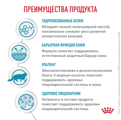 Ветеринарный корм Royal Canin для кошек с пищевой аллергией Hypoallergenic 2 кг