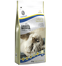 Корм Bozita super premium Indoor&Sterilised 32/14 для домашних и стерилизованных кошек с курицей и рисом 400гр