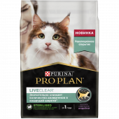 Корм Purina Pro Plan LiveClear для стерилизованных кошек, снижает количество аллергенов в шерсти, с индейкой, 2,8 кг Корм Purina Pro Plan LiveClear для стерилизованных кошек, снижает количество аллергенов в шерсти, с индейкой, 2,8 кг