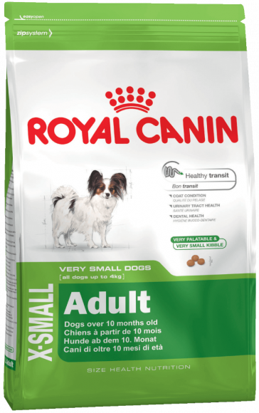 Корм Royal Canin для собак миниатюрных пород от 10 мес до 8 лет X-Small Adult 1,5 кг Корм Royal Canin для собак миниатюрных пород от 10 мес до 8 лет X-Small Adult 1,5 кг