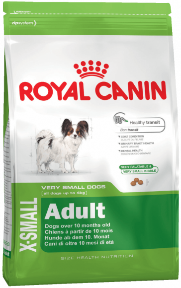 Корм Royal Canin для собак миниатюрных пород от 10 мес до 8 лет X-Small Adult 1,5кг