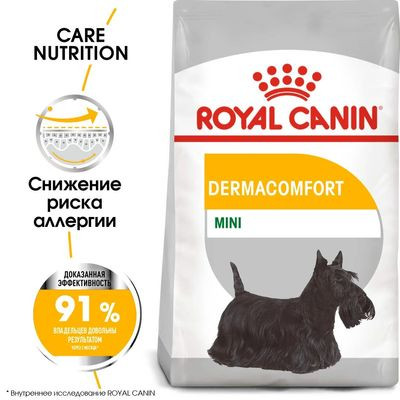 Корм Royal Canin для собак малых пород с чувствительной кожей Mini DermaComfort 26 1 кг Корм Royal Canin для собак малых пород с чувствительной кожей Mini DermaComfort 26 1 кг