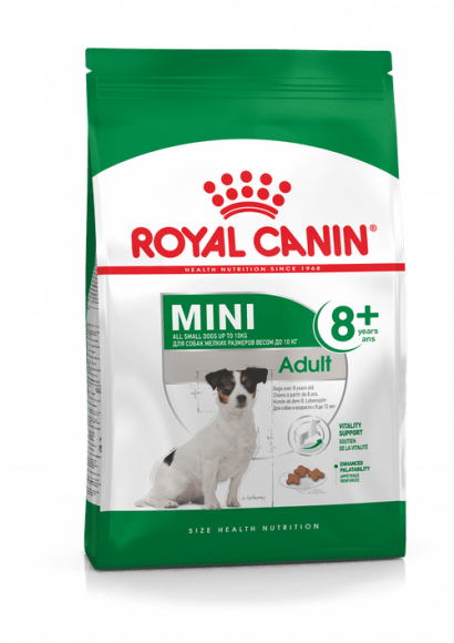 Корм Royal Canin для стареющих собак маленьких пород Mini Adult 8+ 4кг