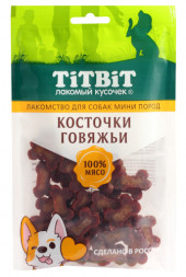 Лакомство ТитБит Косточки говяжьи для собак мини пород 100 г
