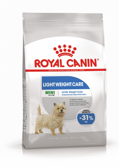 Корм Royal Canin для взрослых собак мелких пород в целях профилактики избыточного веса от 10 мес Mini Light Weight Care 3кг