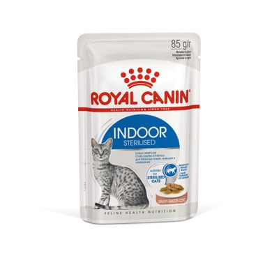 Влажный корм Royal Canin для стерилизованных кошек Indoor Sterilised (соус) 85 г Влажный корм Royal Canin для стерилизованных кошек Indoor Sterilised (соус) 85 г