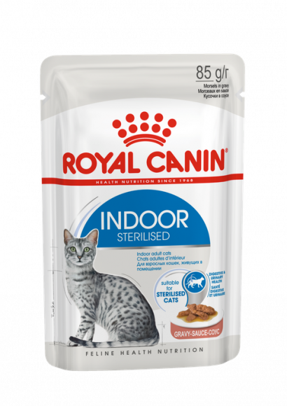 Влажный корм Royal Canin для стерилизованных кошек Indoor Sterilised (соус) 85 г Влажный корм Royal Canin для стерилизованных кошек Indoor Sterilised (соус) 85 г